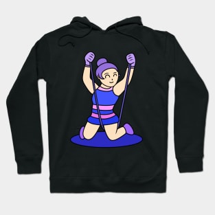 Chibi girl gymnastic rope Hoodie